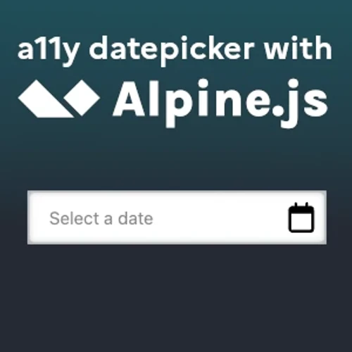 A11y Datepicker with Alpine.js